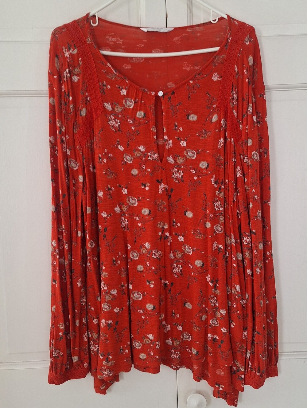 Lucky Brand floral peasant top